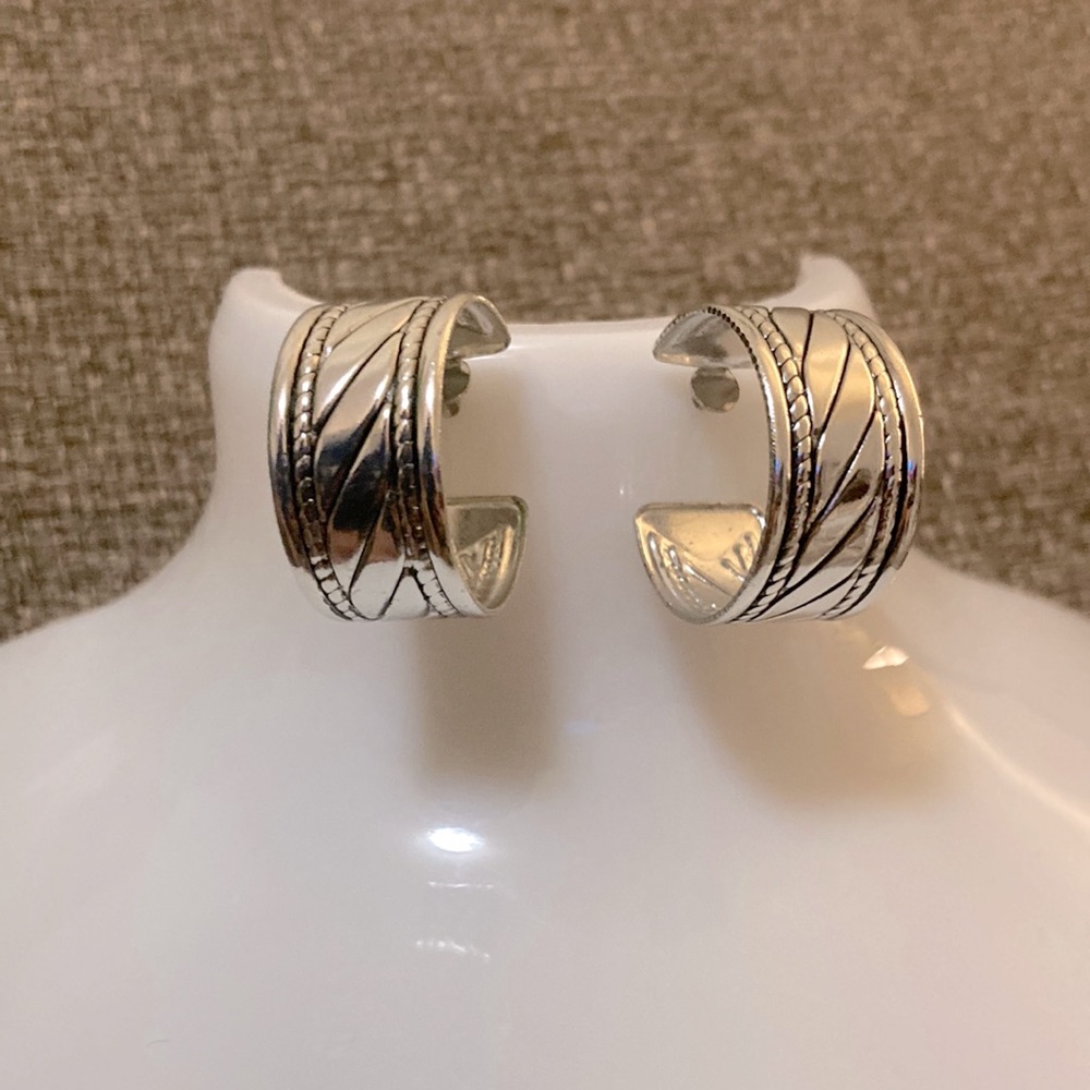 Silver earrings